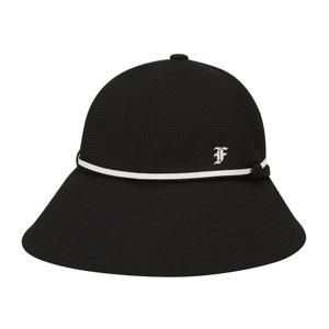 [팬텀] 여성 리본 띠장식 와이드 버킷햇 221F1CP105_BK