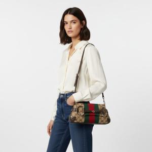 (공식매장AS가능)()풀구성품 구찌 홀스빗 체인 스몰 숄더백 브라운 764339 FACM2 8747