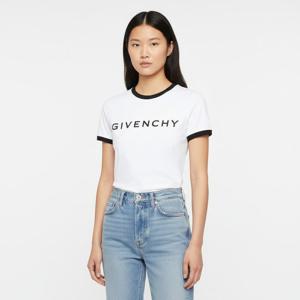 지방시 아키타이프 로고 슬림핏 반팔 여성 티셔츠 BW70BF3YAC 116