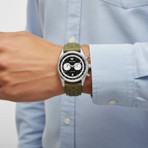 엠포리오 아르마니  아르마니 레이서 크로노그래프 남성 가죽시계 AR11709 (RACER)