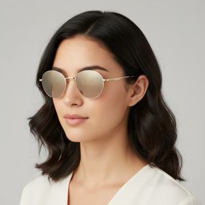 구찌  선글라스 GG0337S 001 라운드 변색렌즈 메탈 자외선차단