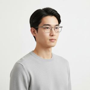 몽블랑  안경테 MB0219O 003 스퀘어 메탈   안경