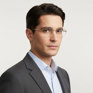 몽블랑  안경테 MB0061OA 002 스퀘어 반무테 메탈 아시안핏   안경