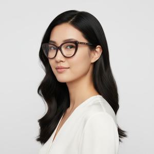 알렉산더 맥퀸  안경테 AM0253O 003 캣츠아이 뿔테  안경