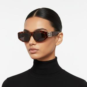 발렌시아가  선글라스 BB0095S 024 라운드 뿔테 자외선차단