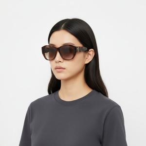 생로랑  선글라스 SL M8 003 스퀘어 뿔테 자외선차단