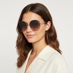 끌로에  선글라스 CH0055S 002 라운드 메탈 자외선차단