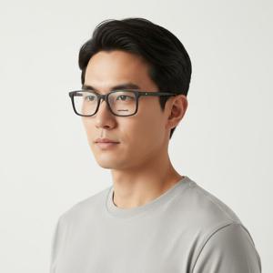 몽블랑  안경테 MB0152O 001 스퀘어 뿔테   안경