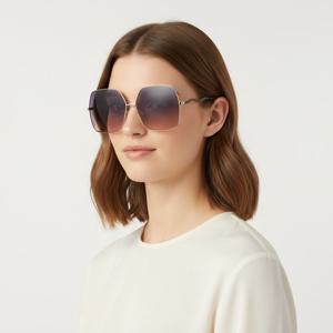 끌로에  선글라스 CH0054S 005 스퀘어 메탈 자외선차단