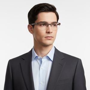 구찌  안경테 GG0387OJ 002 스퀘어 반무테 티타늄   안경