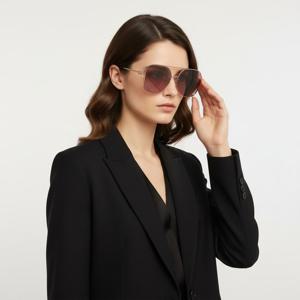 알렉산더 맥퀸  선글라스 AM0366S 003 스퀘어 메탈 자외선차단