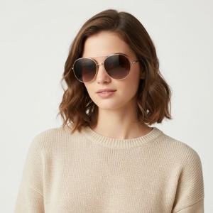 끌로에  선글라스 CH0027S 001 라운드 메탈 자외선차단