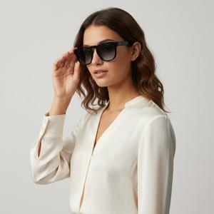 끌로에  선글라스 CH0160S 001 스퀘어 뿔테 자외선차단