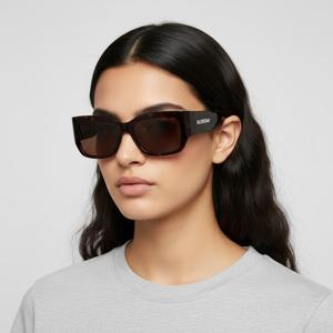 발렌시아가  선글라스 BB0331SK 002 스퀘어 뿔테 자외선차단