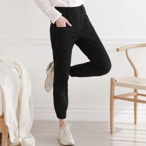 [옷은날개] 조거팬츠 220219 블랙진 조거청바지 블랙 DM 조거바지