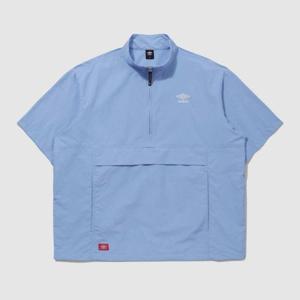 M 엄브로자켓 LQC UQ223CWT42-IBL 클래식 반팔 스탠넥 아노락 / INK BLUE