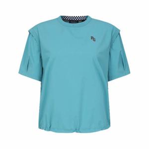 파리게이츠골프반팔티 NQC 521D2TR708_MT 여성 로고 스트링 퍼프 반팔 티셔츠