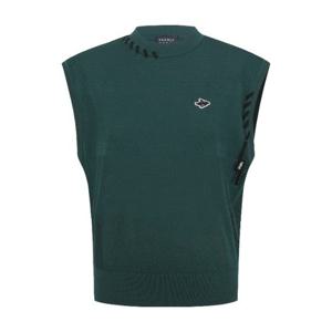 M 파리게이츠골프조끼 NQC 521D2SV701_GN 여성 바니 스티치 조직감 니트 베스트