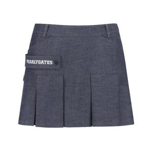 M 파리게이츠골프스커트 NQC 521E2PC405_NA 여성 로고 스트랩 인버티드 큐롯 스커트