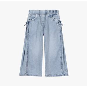 [치크(키즈)]여름까지 입는 맞주름 말랑 와이드 데님 CKTJ26S1G