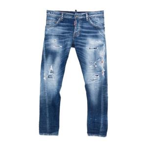 디스퀘어드2 레드 로고 탭 디스트레스드 진 S71LB1726D30010 47