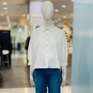 [클리지]양옆 트임 7부소매 무지 블라우스 CQ4WBL01