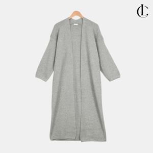 엘케이트 여성 간절기 데일리 니트 오픈 루즈핏 롱 슬리브 버튼리스 숄 가디건 LBRT017