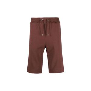 Balmain 로고 프린트 드로스트링 트랙 쇼츠 AH0OA003BB04 WCH TP977117542