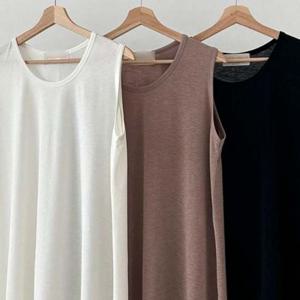 306P530S 실키 빅사이즈 민소매티 루즈