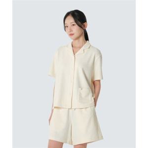 스노우피크 SNOWPEAK APPAREL 테리 여성 반팔 셔츠 (S26MWFSH35) Butter Ivory S26MWFSH35BI 406654