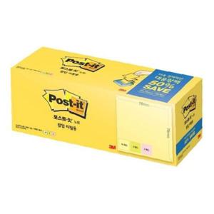 3M 포스트잇 팩 팝업리필 50% KR-330-20 점착식메모지/76x76mm 100매x20개 팩(1개입)