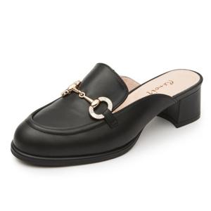 [금강 구두] 여성 장식 블로퍼(4CM) RENSAO4225K1 블랙 RENSAO4225K1