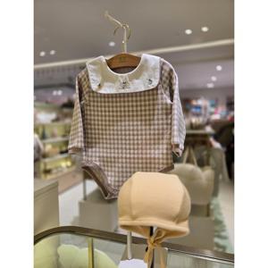 [밍크뮤] (밍크뮤) 25FW(BE)프룻체크SET바디슈트(모자세트) (35A7004009) 35A7004009