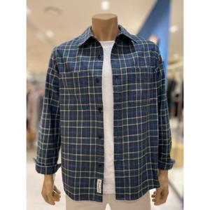 [헤지스 남성] 체크 면 긴팔캐주얼셔츠 (HZSH5D705E2) HZSH5D705