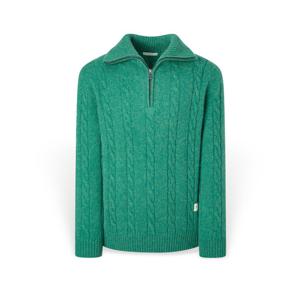 [헤지스 남성] 남성 케이블 울 반집업 니트 HZSW5D325E3 HZSW5D325