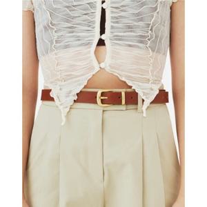 [질스튜어트 핸드백] 질스튜어트 핸드백 (JABE6E121W2) 30mm 브라운 프리미엄 통가죽 여성벨트 JABE6E121 JABE6E121W2