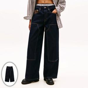 [타미힐피거데님] 여성 찰리 루즈 와이드 다크 데님 팬츠 T32G0NEW41TWT1 T32G0NEW41TWT1