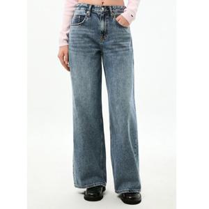 [타미힐피거데님] 여성 찰리 와이드 미드 데님 팬츠 T32G0NEW15TWL1 T32G0NEW15TWL1