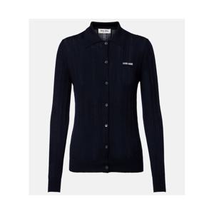 미우미우 오픈 니트 캐시미어 카디건  P01069675