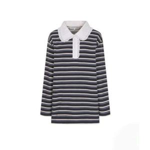 [올리브데올리브]레이스 배색카라 롱맨투맨티 (OE6XE823-DG-EL)