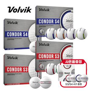 [26년신상]볼빅 2026 NEW 콘도르 S3 CIRCLE-3피스/S4 CIRCLE-4피스 우레탄 골프공-12알+4알(사은품)