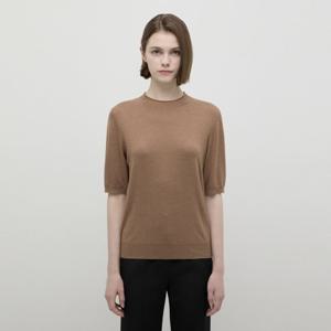 [쉬즈미스]모크넥 하프 슬리브 니트 (SSKPOP32090)