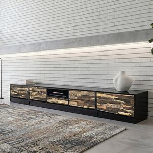 더젠 에르니안 호피 원목 2700거실장세트 1500거실장 600협탁2개