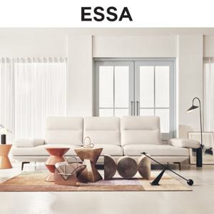 [에싸] 프레소 3.5인 스윙기능 베티버 천연 면피 통가죽 소파