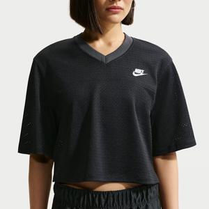 나이키 NSW 오버사이즈 헤리티지 크롭 메쉬저지 IR1651-010 블랙 AS 가능한 국내매장