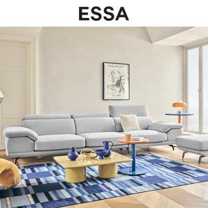 [에싸] 루카스 3.5인 헤드기능 크라비츠 패브릭 소파+스툴