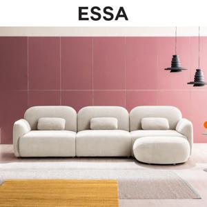 [에싸] 로꼬 3.5인 크라비츠 패브릭 소파+스툴