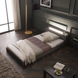 가구야 슈퍼싱글 / 저상형 740 USB+LED 침대 - 본넬매트