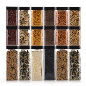 냉장고 사각 보관용기 실속형 18P(대6 중12)+스티커+세척솔