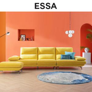 [무이자60][에싸] 트리움 4인 카시미라 패브릭 소파+스툴